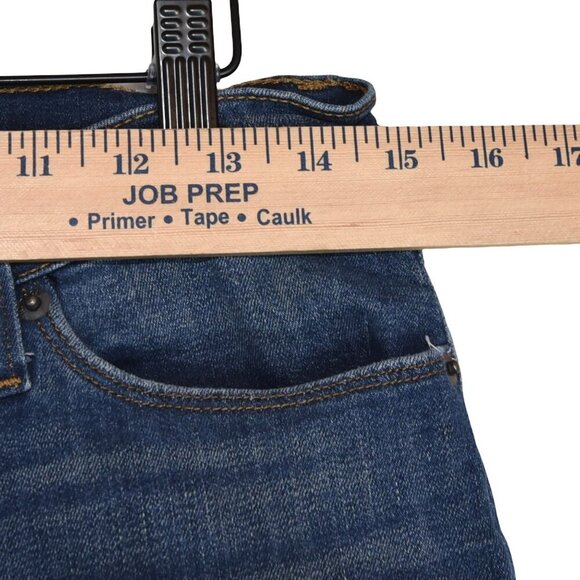 HUDSON Krista Super Skinny Jeans 29 Blue Mid Rise Distressed Wash Stretch Denim - Picture 7 of 10